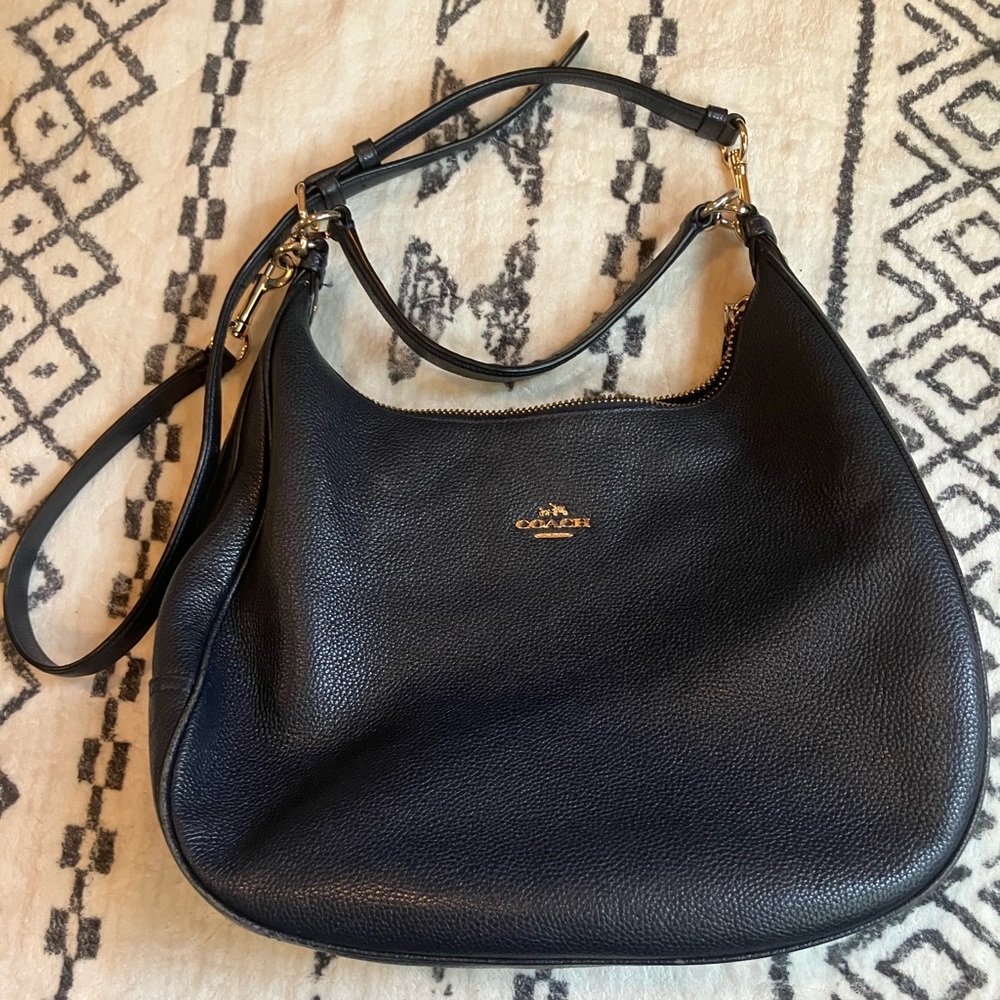 Navy Blue Coach Hobo Bag